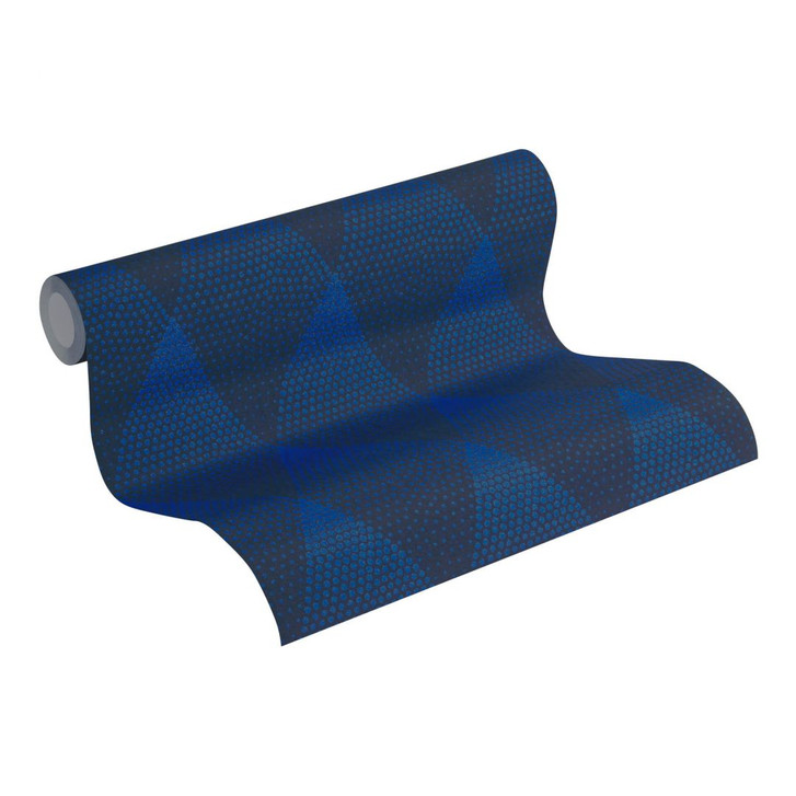 Livingwalls Vliestapete New Walls 50's Glam geometrische Tapete blau, schwarz - WA289442