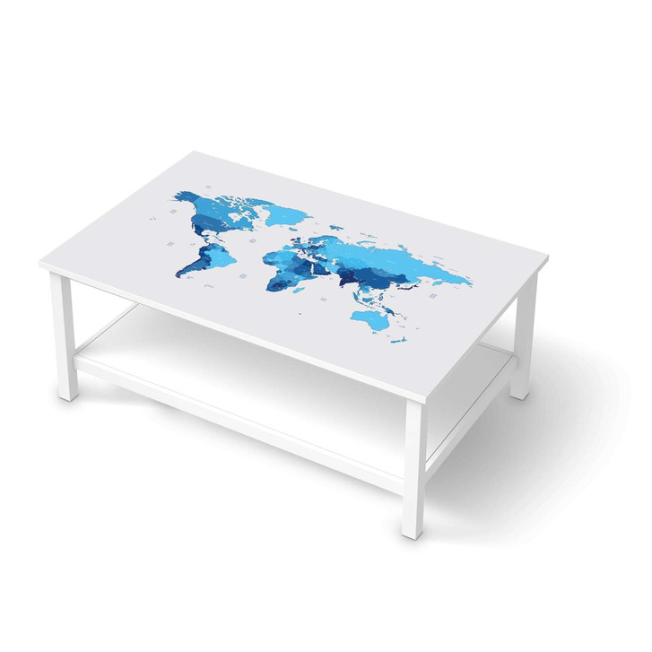 Möbelfolie IKEA Hemnes Tisch 118x75cm - Politische Weltkarte - CR114999