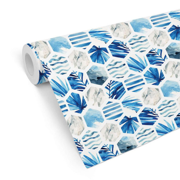 Mustertapete Watercolour - Waves - WA236915