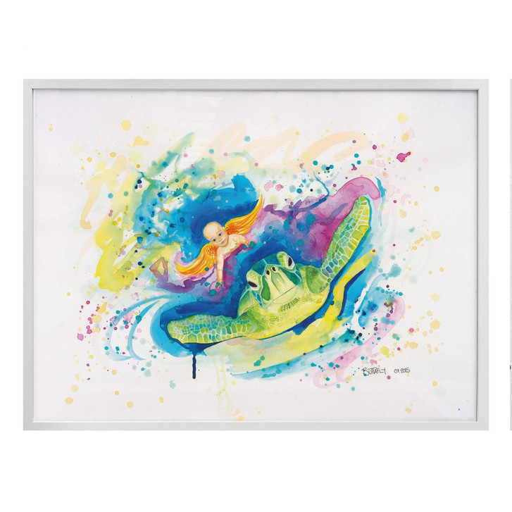 Poster Buttafly - Endangered green sea turtle - WA158727