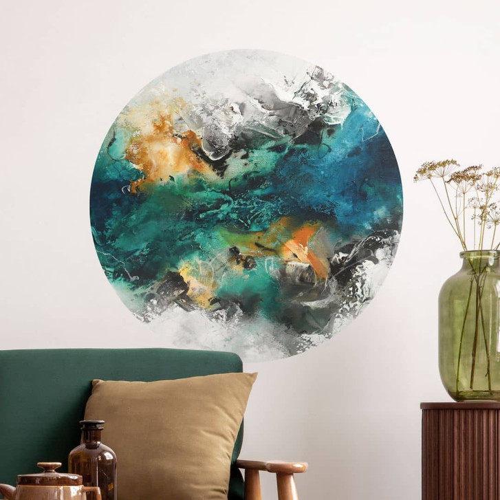 Wandtattoo Farbnebel abstrakt - Fedrau - Rund - WA448398