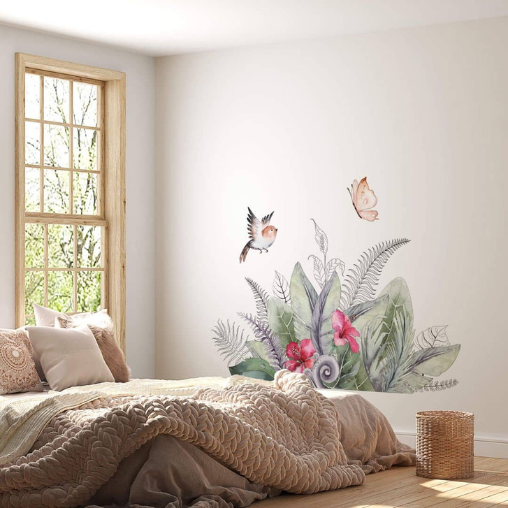 Wandtattoo Kvilis - Dekorative Tropenpflanzen - WA307781