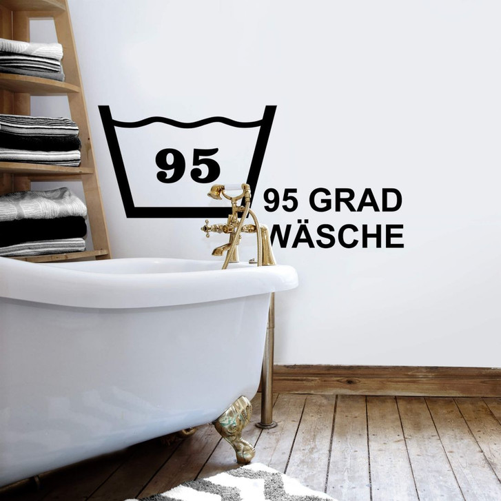 Wandtattoo Wäschezeichen 95 Grad - WA221732