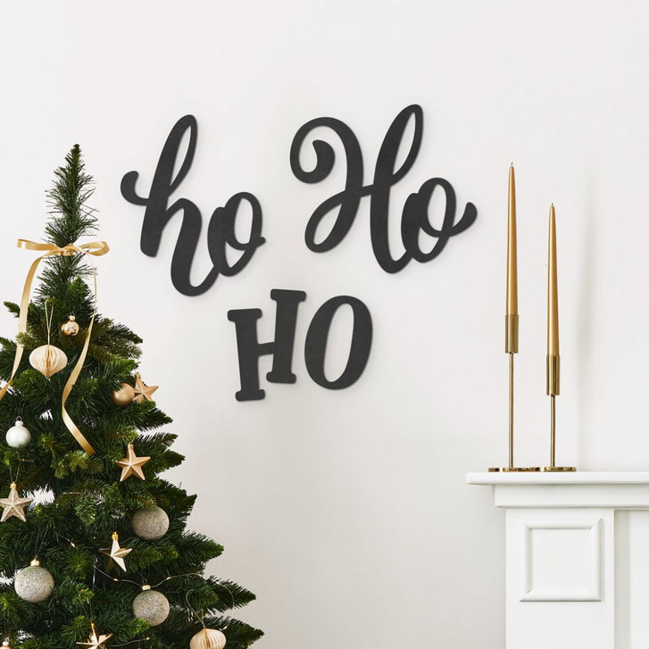 3D MDF Schriftzug Weihnachten - Ho Ho Ho - WA433057