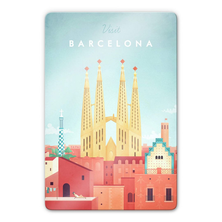 Glasbild Rivers - Barcelona - WA272338