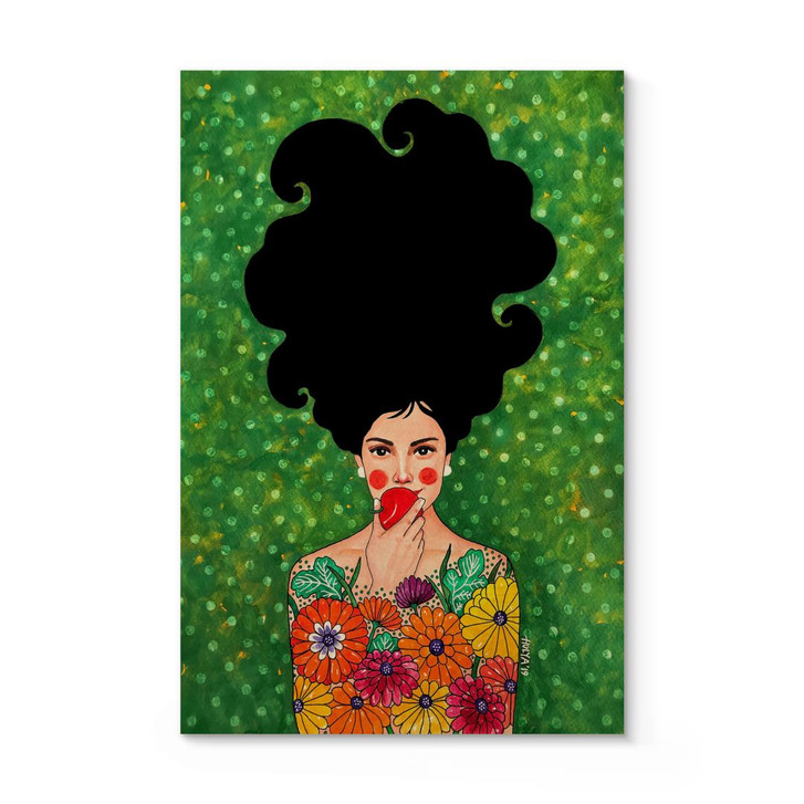 Holzposter Hülya - Der rote Apfel - WA306484