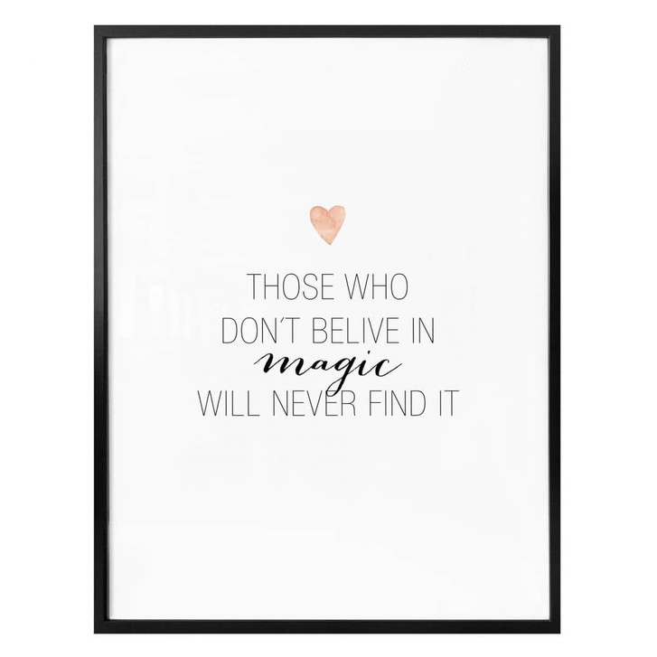 Poster Confetti & Cream - Believe in magic - WA317826