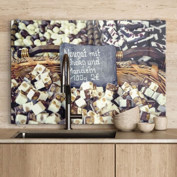 Spritzschutz Nougat mit Schokolade und Mandeln - WA179126