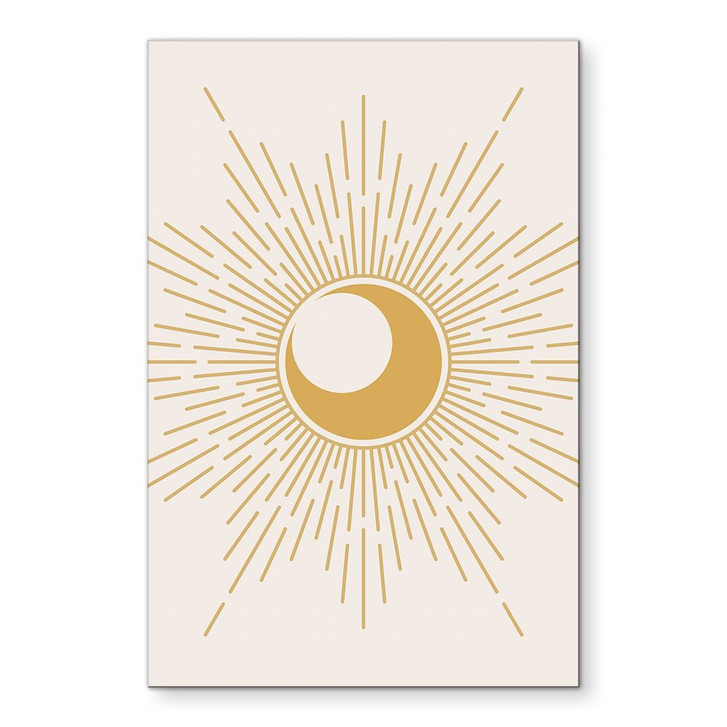 Wandbild Goldene Sonnenstrahlen - KsanaKalpa - Alu-Dibond - WA458354