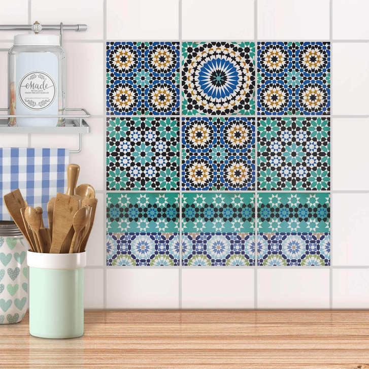 Fliesenaufkleber Set - Tuerkisches Mosaik - CR102627