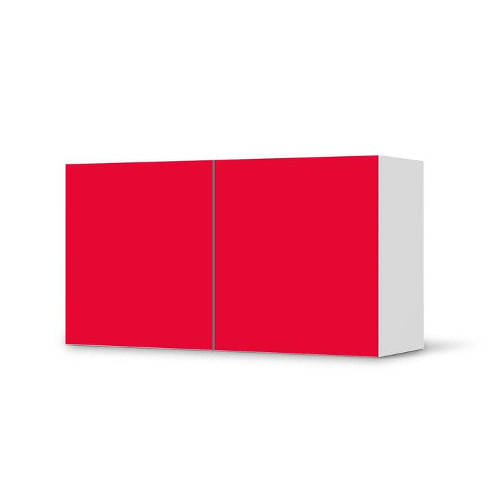 Folie IKEA Besta Regal 2 Türen (quer) - Rot Light - CR105391