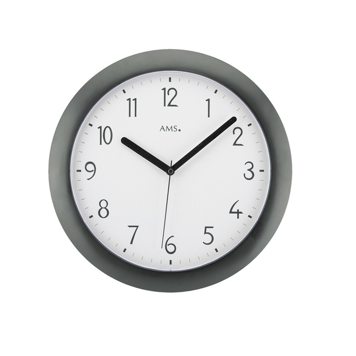 Funkwanduhr Kunststoffgehäuse schwarz - UG100396