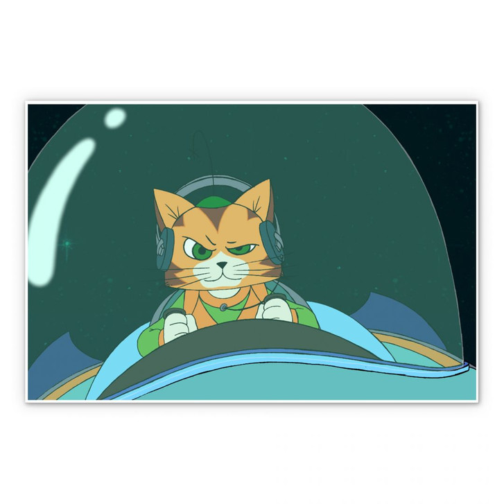 Hartschaumbild Pettersson und Findus - Findus auf Weltraumreise - WA130606