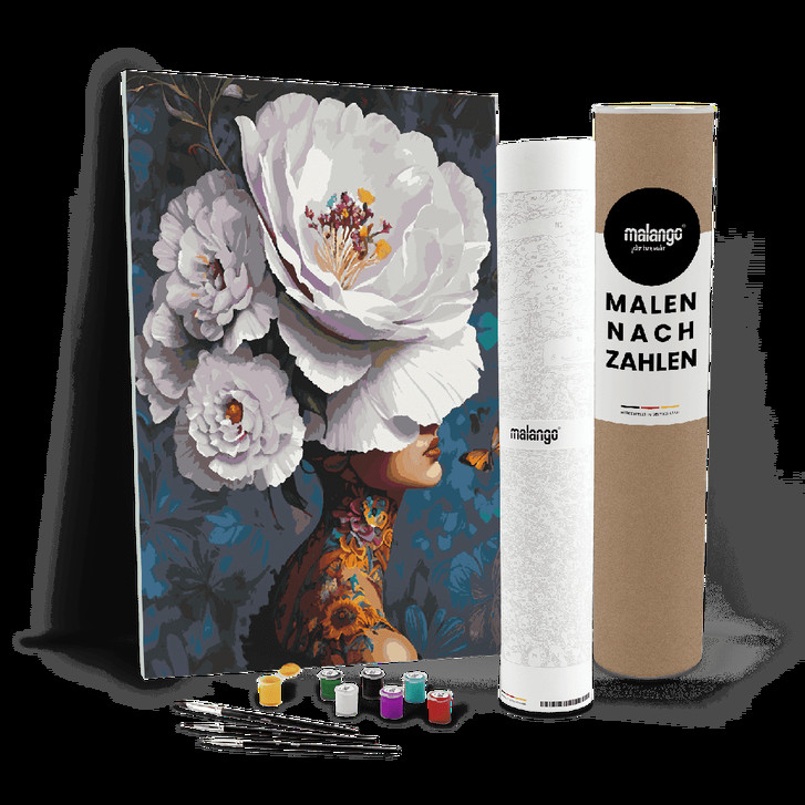 Malen nach Zahlen Leinwandbild - Frau Betty Blumenhaar - WA447376