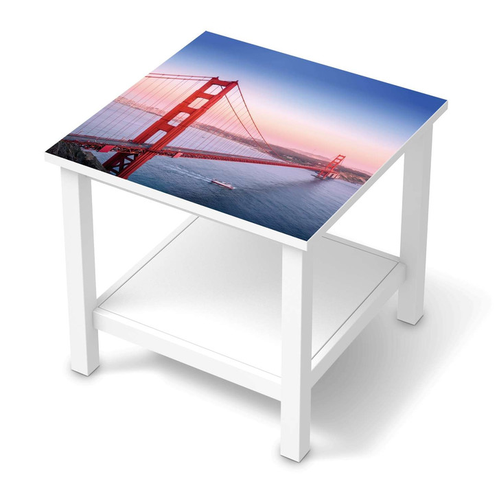 Möbel Klebefolie IKEA Hemnes Tisch 55x55cm - Golden Gate - CR113555