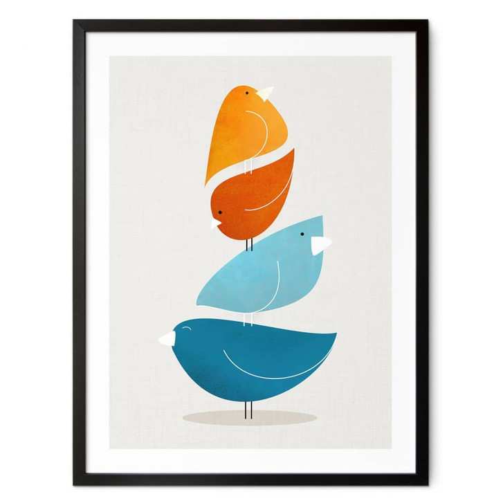 Poster Bunte Vögel - Gallagher - WA407253