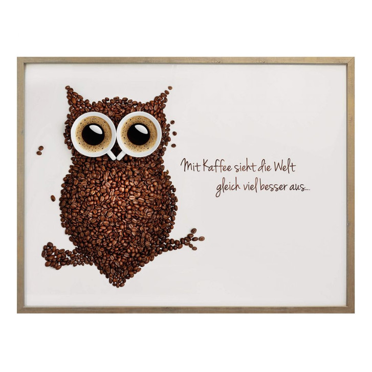 Poster Mit Kaffee sieht die Welt gleich viel besser aus - WA248391