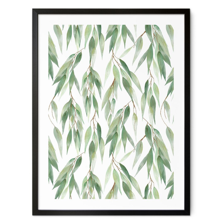 Poster Zweige mit grünen Blättern - UN Designs - WA427777