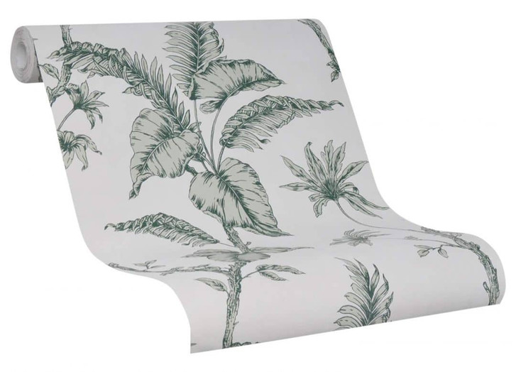 Vliestapete Floral Natur in Greige - WA482770