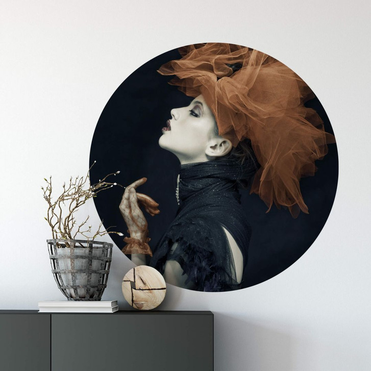 Wandtattoo Yogasara - Imperious Lady - rund - WA267555