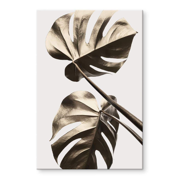 Acrylglasbild 1X Studio - Goldene Monstera - WA351314