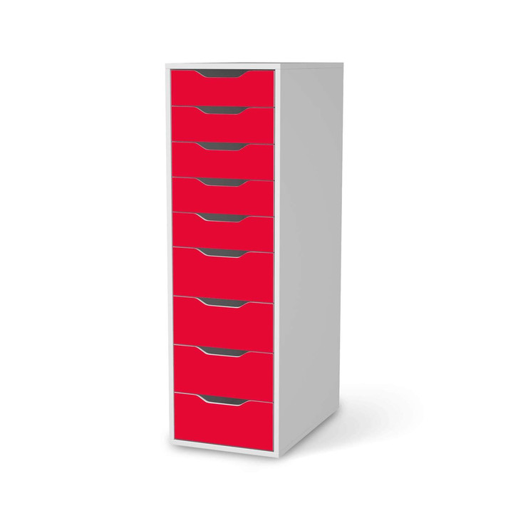Folie IKEA Alex 9 Schubladen - Rot Light - CR105294