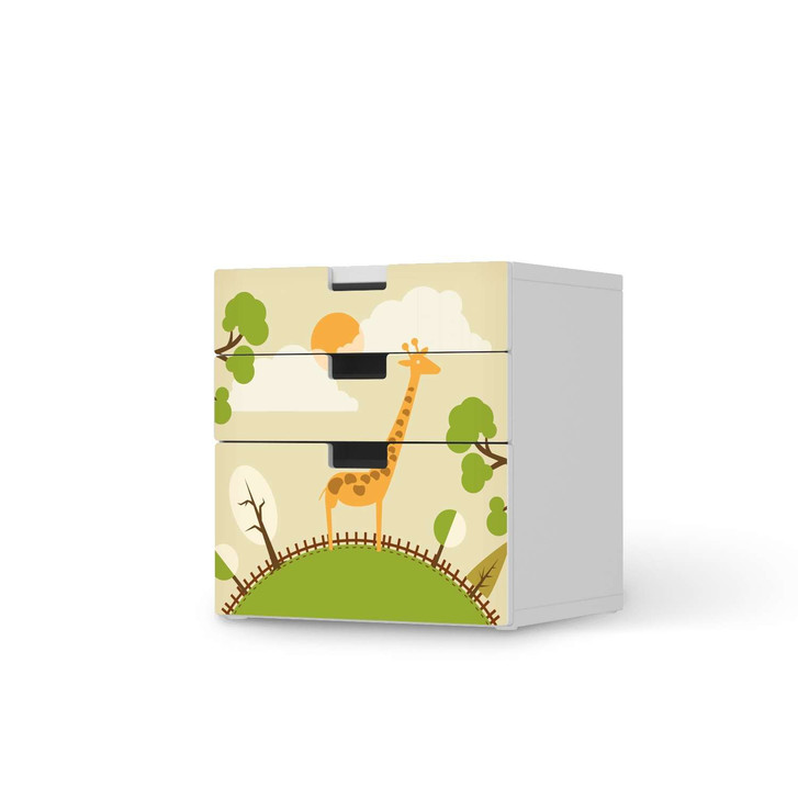 Folie IKEA Stuva / Malad Kommode - 3 Schubladen - Mountain Giraffe - CR106045