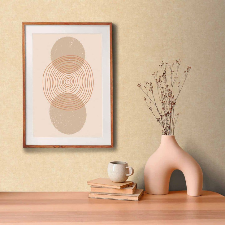 Gewebte Strukturtapete Elfenbein - Sanfte Vliestapete - WA397055