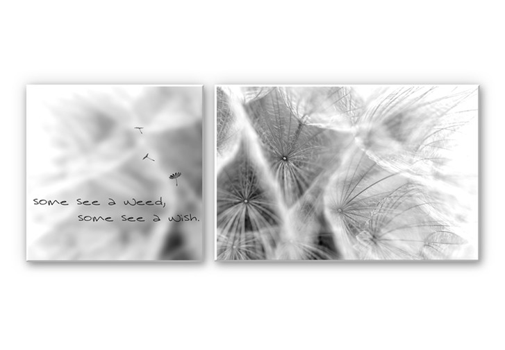 Hartschaumbild Some see a weed... (2-teilig) - WA130860