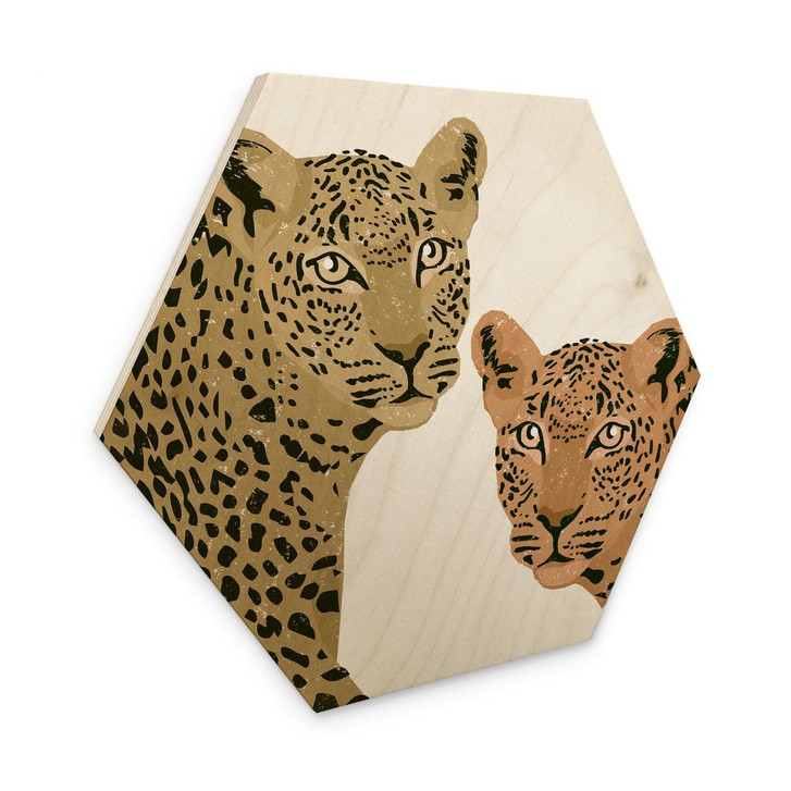 Hexagon - Holz Goed Blauw - Die Leoparden - WA346154