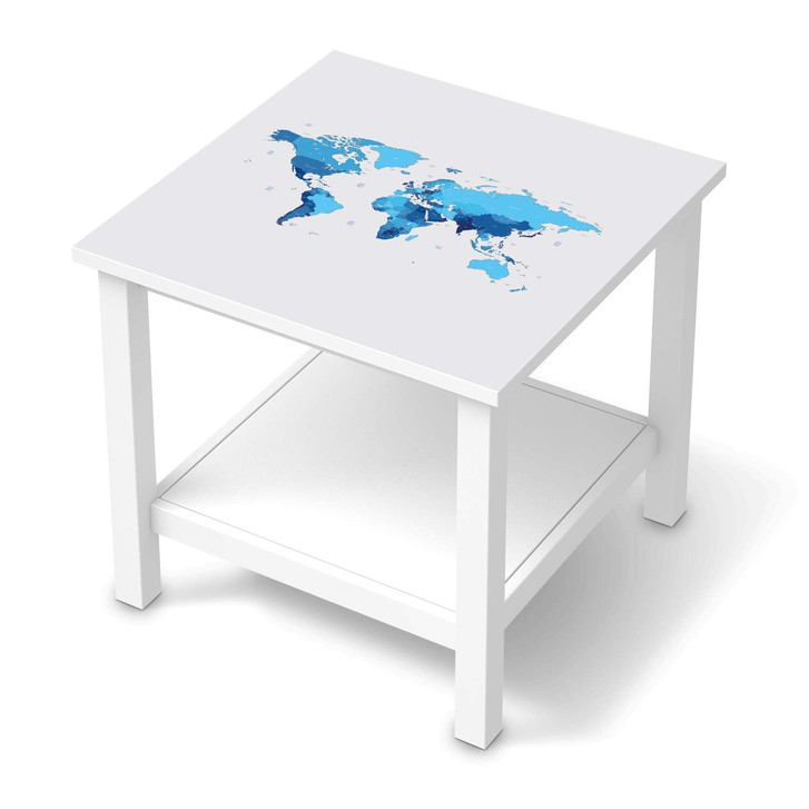 Möbel Klebefolie IKEA Hemnes Tisch 55x55cm - Politische Weltkarte - CR113598