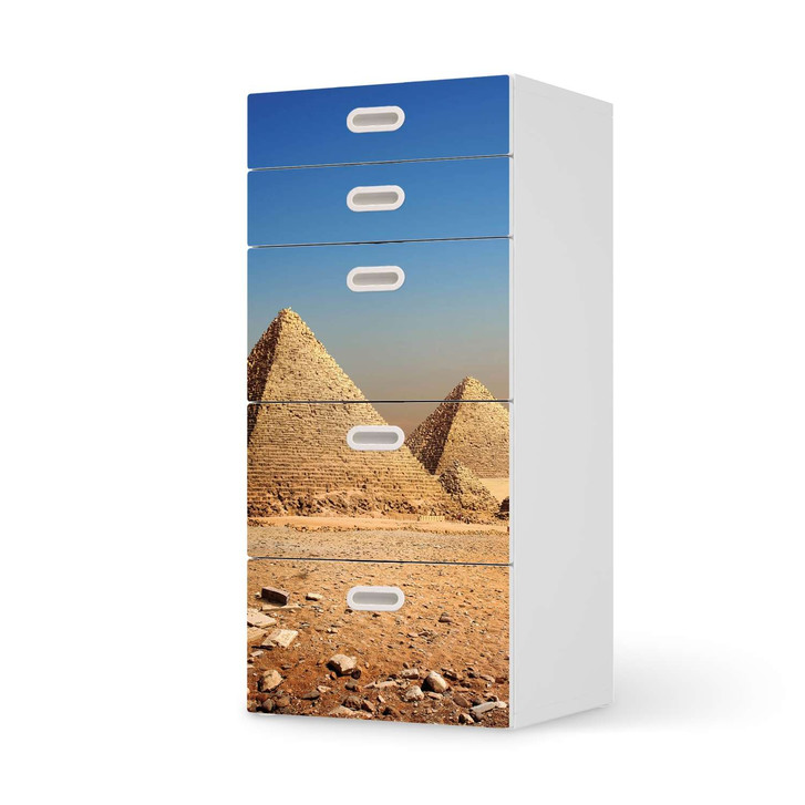 Möbel Klebefolie IKEA Stuva / Fritids Kommode - 5 Schubladen - Pyramids - CR114009