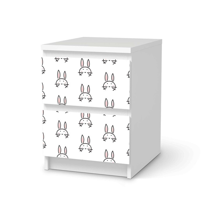 Möbelfolie IKEA Malm Kommode 2 Schubladen - Hoppel - CR116173