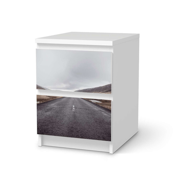 Möbelfolie IKEA Malm Kommode 2 Schubladen - The Road - CR116247