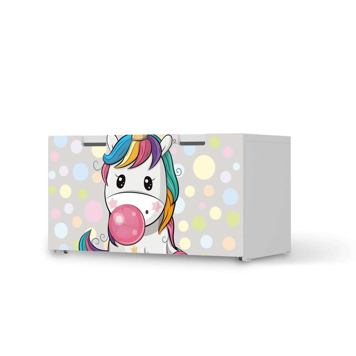 Möbelfolie IKEA Stuva / Malad Banktruhe - Rainbow das Einhorn - CR117373