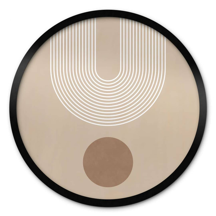 Poster Abstrakte Geometrie in Balance - Ristova - Rund - WA473328