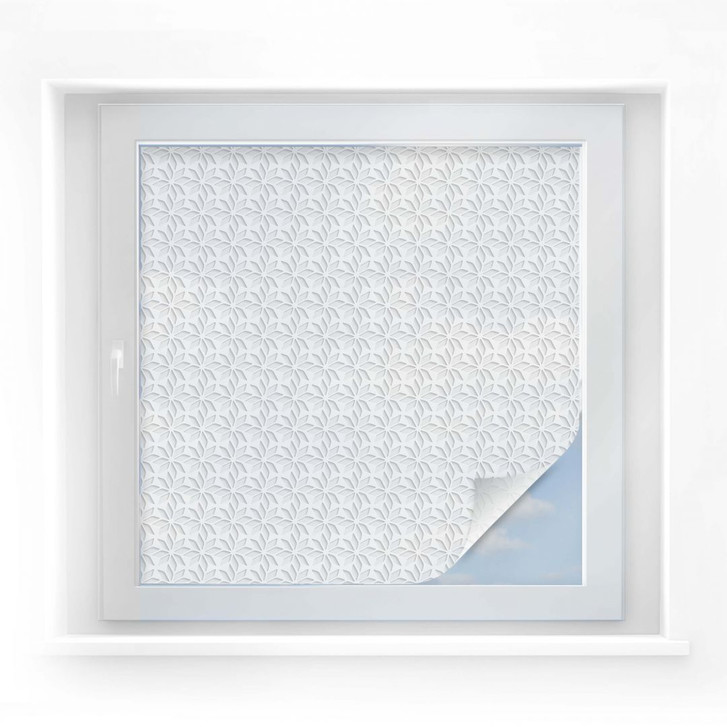 Sichtschutzfolie Frozen Flowers - quadratisch - WA249977