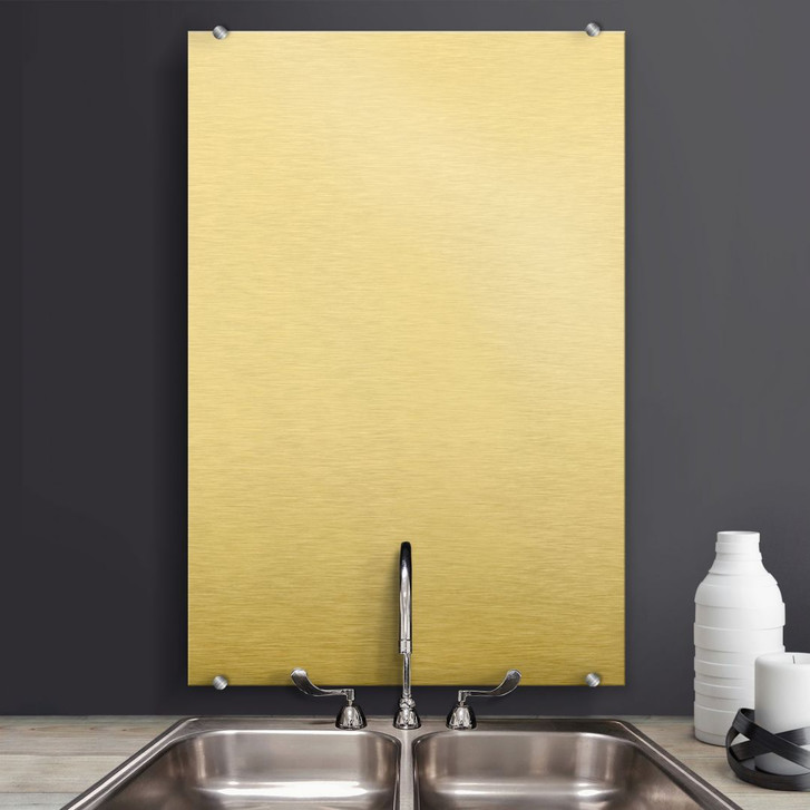 Spritzschutz Alu-Dibond-Goldeffekt - hochkant - WA240932