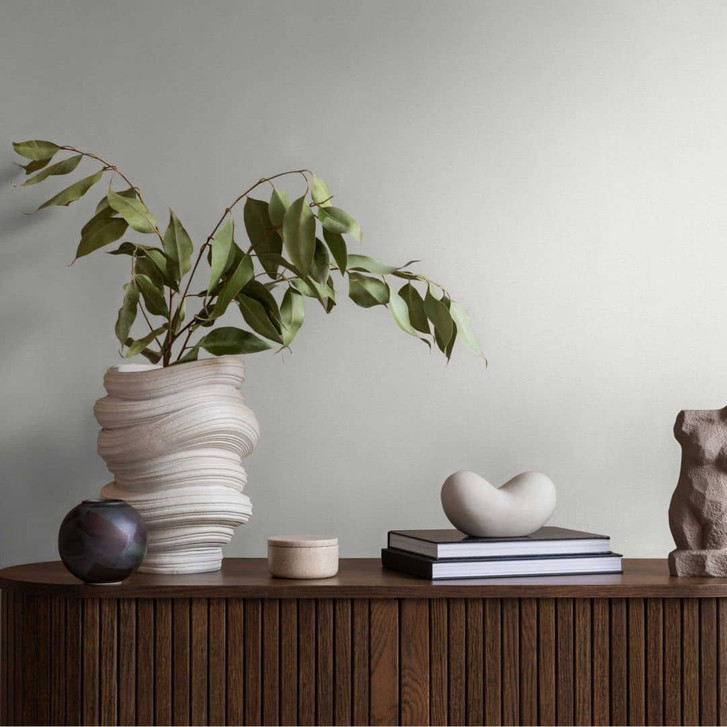 Unitapete mit feiner Struktur Creme – Vliestapete in heller Textiloptik - WA458884