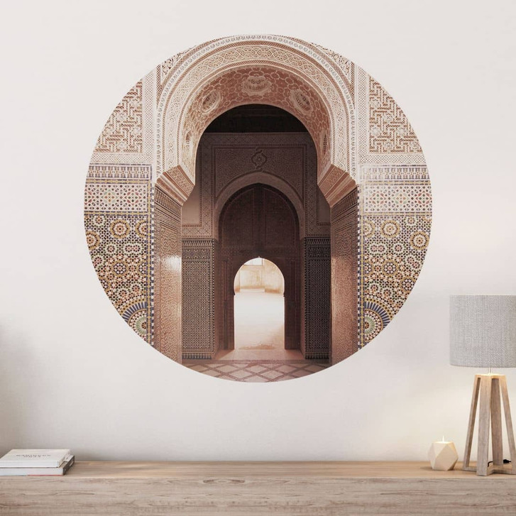 Wandtattoo Orientalisches Tor mit Mosaiken - Sisi & Seb - Rund - WA474512