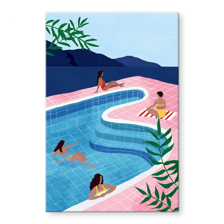 Acryglasbild Entspannen am Pool - Tomljanovic - WA478900