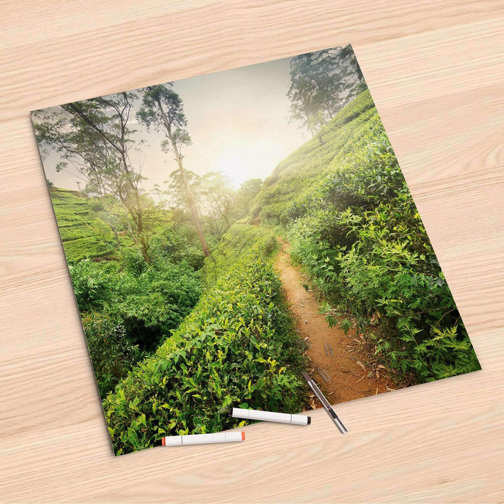 Folienbogen (60x60cm) - Green Tea Fields - CR107095