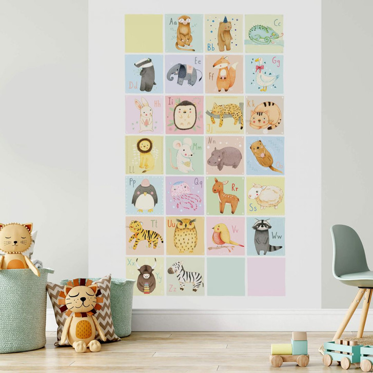 Fototapete Loske - Tierisches Alphabet - WA306134