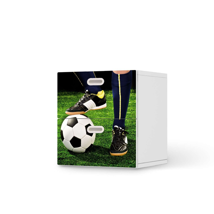 Klebefolie IKEA Stuva / Fritids Kommode - 2 Schubladen - Fussballstar - CR110057