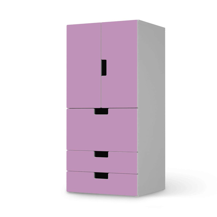 Möbelfolie IKEA Stuva / Malad - 3 Schubladen und 2 kleine Türen - Flieder Light - CR117191