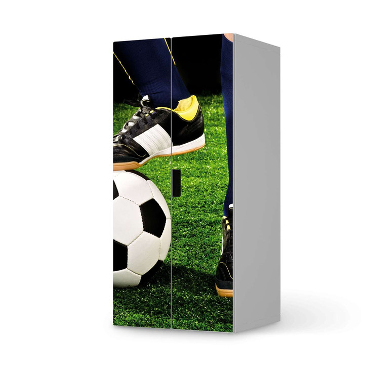 Möbelfolie IKEA Stuva / Malad Schrank - 2 grosse Türen - Fussballstar - CR117954