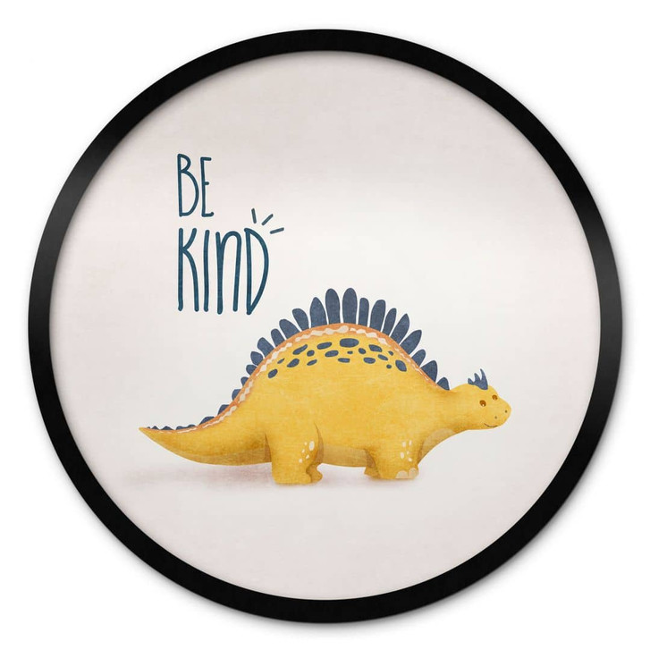 Poster Dino Be Kind - Stegosaurus - Tunaboylu - Rund - WA406874