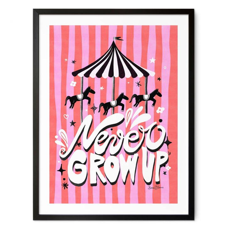 Poster Kinderkarussell - Never grow up - Bloom - WA407371