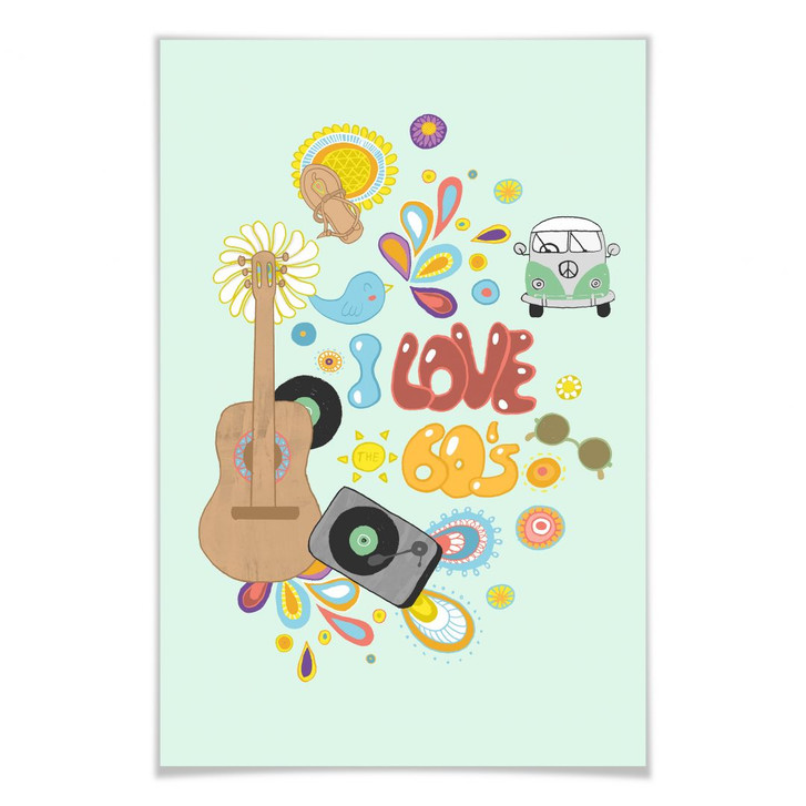 Poster Loske - I love the 60s - WA163611