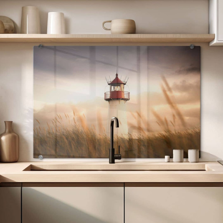 Spritzschutz Leuchtturm an der Küste von Sylt - Eisenmann - WA436016